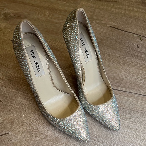 Steve Madden Iridescent Crystal Heels - Picture 3 of 4
